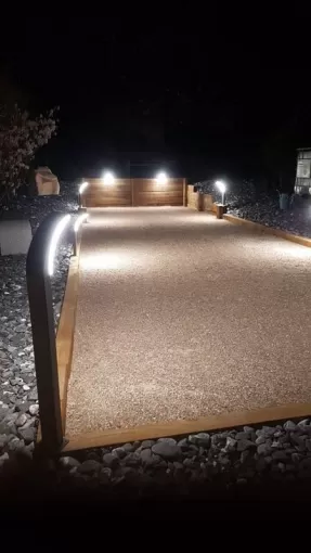 Création de terrain de pétanque à Chens-Sur-Léman, Perrignier, Alves Espaces Verts